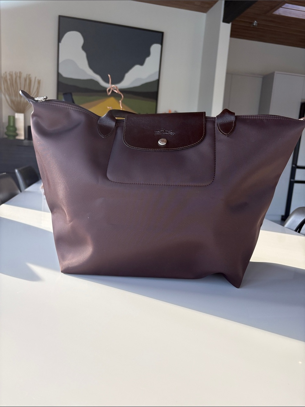 Longchamp Mocha Large Bag